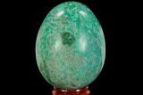 Polished Chrysocolla & Malachite Egg - Peru #108806-1